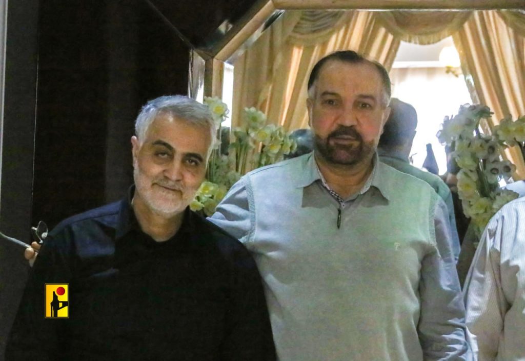 Martyr Commander Sayyed Fouad Shokr, alongside Martyr Hajj Qassem Soleimani